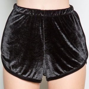 Brandy Melville Velvet Shorts